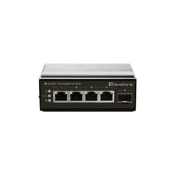 LevelOne IGU-0501 commutateur réseau Gigabit Ethernet (10/100/1000) Connexion Ethernet, supportant l'alimentation via ce port (PoE) Noir