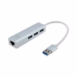 LevelOne USB-0503, Avec fil, USB, Ethernet, 1000 Mbit/s, Argent