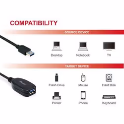 Equip 133347 câble USB 10 m USB 3.2 Gen 1 (3.1 Gen 1) USB A Noir - Vue supplémentaire 6