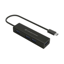 Conceptronic HUBBIES07B hub & concentrateur USB 3.2 Gen 1 (3.1 Gen 1) Type-C 5000 Mbit/s Noir