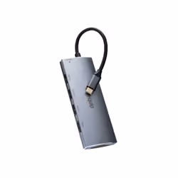 Equip 133482, USB 3.2 Gen 1 (3.1 Gen 1) Type-C, 100 W, Argent, MicroSD (TransFlash), MicroSDHC, SD, SDHC, 4K Ultra HD, 30 Hz