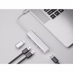 Equip 128958 hub & concentrateur USB 3.2 Gen 1 (3.1 Gen 1) Type-C 5000 Mbit/s Argent