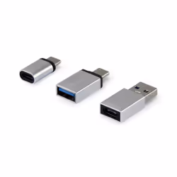 Equip 133475 changeur de genre de câble USB C, USB C, USB A USB A, Micro-USB, USB C Argent