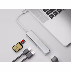 Equip 133480 station d'accueil USB 3.2 Gen 1 (3.1 Gen 1) Type-C Argent