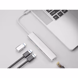 Equip 133481 station d'accueil USB 3.2 Gen 1 (3.1 Gen 1) Type-C Argent