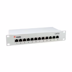 Equip 208014, Gigabit Ethernet, 1000 Mbit/s, RJ-45, Cat6, Cat6e, Gris, Acier