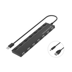 Conceptronic HUBBIES08B hub & concentrateur USB 2.0 480 Mbit/s Noir