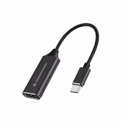 Conceptronic ABBY03B, HDMI Type A (Standard), USB Type-C, Femelle, Mâle, Droit, Droit