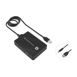 Conceptronic HUBBIES10B station d'accueil USB 3.2 Gen 1 (3.1 Gen 1) Type-A Noir