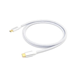 Equip 128356 câble USB 1 m USB 3.2 Gen 2 (3.1 Gen 2) USB C Argent, Blanc