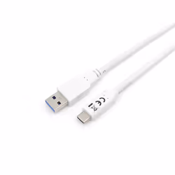 Equip 128364, 1 m, USB A, USB C, USB 3.2 Gen 1 (3.1 Gen 1), 5000 Mbit/s, Blanc