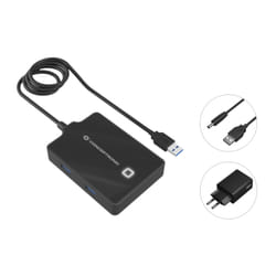 Conceptronic HUBBIES11BP station d'accueil USB 3.2 Gen 1 (3.1 Gen 1) Type-A Noir