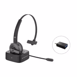 Conceptronic POLONA03BD, Sans fil, Bureau/Centre d'appels, 0 - 20000 Hz, 150 g, Casque, Noir