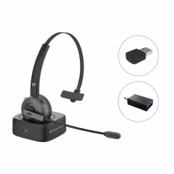 Conceptronic POLONA03BDA, Sans fil, Bureau/Centre d'appels, 0 - 20000 Hz, 150 g, Écouteurs, Noir
