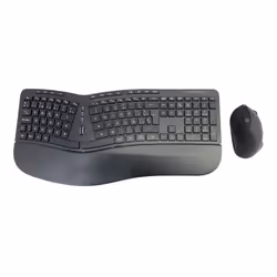 Conceptronic ORAZIO02ES, Taille réelle (100 %), RF sans fil, QWERTY, Noir, Souris incluse