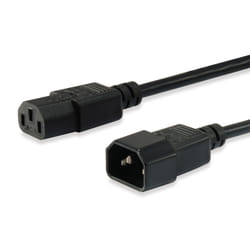 Equip 112101 câble électrique Noir 3 m Coupleur C13 Coupleur C14