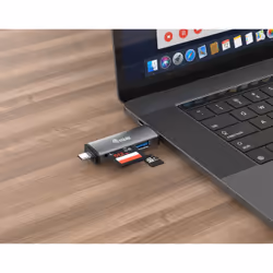Equip 245460 lecteur de carte mémoire USB 3.2 Gen 1 (3.1 Gen 1) Type-A/Type-C Gris - Vue supplémentaire 4