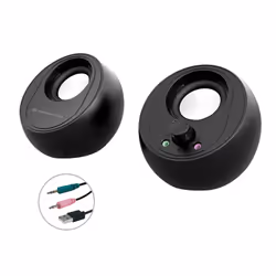 Conceptronic BJORN01B, 2-voies, 2.0 canaux, Avec fil &amp;sans fil, 10 W, 140 - 13000 Hz, Noir