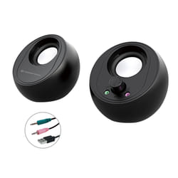 Conceptronic BJORN01B haut-parleur 2-voies Noir Avec fil &sans fil 10 W