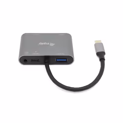 Equip 133483 station d'accueil Avec fil USB 3.2 Gen 1 (3.1 Gen 1) Type-C Noir, Gris