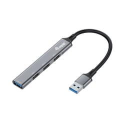 Equip 128960 hub & concentrateur USB 3.2 Gen 1 (3.1 Gen 1) Type-A 5000 Mbit/s Noir, Gris
