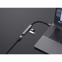 Equip 128961 hub & concentrateur USB 3.2 Gen 1 (3.1 Gen 1) Type-C 5000 Mbit/s Noir, Gris