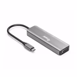 Equip 133485 adaptateur graphique USB 3840 x 2160 pixels Noir, Argent