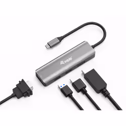 Equip 133485 adaptateur graphique USB 3840 x 2160 pixels Noir, Argent - Vue supplémentaire 4