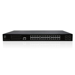 LevelOne GEP-2861 commutateur réseau Géré L2 Gigabit Ethernet (10/100/1000) Connexion Ethernet, supportant l'alimentation via ce port (PoE) 1U Noir