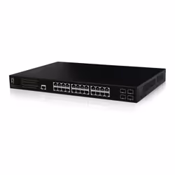 LevelOne GEP-2861 commutateur réseau Géré L2 Gigabit Ethernet (10/100/1000) Connexion Ethernet, supportant l'alimentation via ce port (PoE) 1U Noir