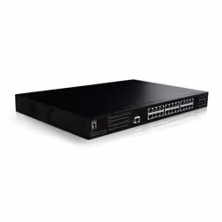 LevelOne GEP-2861 commutateur réseau Géré L2 Gigabit Ethernet (10/100/1000) Connexion Ethernet, supportant l'alimentation via ce port (PoE) 1U Noir