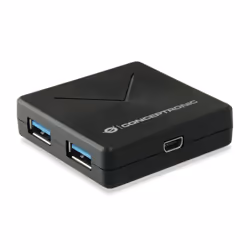 Conceptronic HUBBIES02B, USB 3.2 Gen 1 (3.1 Gen 1) Mini-B, USB 3.2 Gen 1 (3.1 Gen 1) Type-A, 5000 Mbit/s, Noir, 0,4 m, Chine