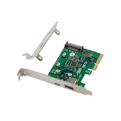 Conceptronic EMRICK09G, PCIe, USB 3.2 Gen 2 (3.1 Gen 2), PCI 3.0, SATA 15 broches, Vert, Chine