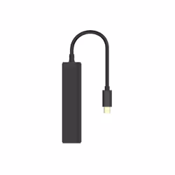 Conceptronic CTC4USB3 hub & concentrateur USB 3.2 Gen 1 (3.1 Gen 1) Type-C 5000 Mbit/s Noir