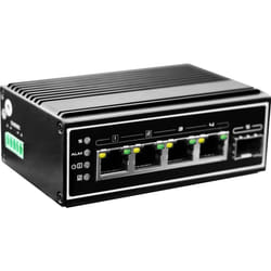 LevelOne IGP-0502 commutateur réseau Non-géré Gigabit Ethernet (10/100/1000) Connexion Ethernet, supportant l'alimentation via ce port (PoE) Noir