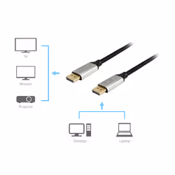Equip 119265 câble DisplayPort 5 m Aluminium, Noir - Vue supplémentaire 4