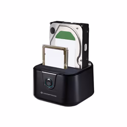 Conceptronic DONN12B Station d'accueil de disques de stockage USB 3.2 Gen 1 (3.1 Gen 1) Type-B Noir