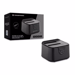Conceptronic DONN12B Station d'accueil de disques de stockage USB 3.2 Gen 1 (3.1 Gen 1) Type-B Noir