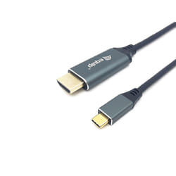Equip 133417 câble vidéo et adaptateur 3 m USB Type-C HDMI Type A (Standard) Gris, Noir