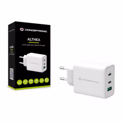 Conceptronic ALTHEA12W chargeur d'appareils mobiles Universel Blanc Secteur Charge rapide Intérieure