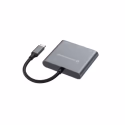 Conceptronic DONN01G station d'accueil USB 3.2 Gen 1 (3.1 Gen 1) Type-C Noir, Gris