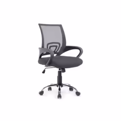 Equip 651014, Siège rembourré, Dossier grillagé, Gris, Gris, Mesh, Gris