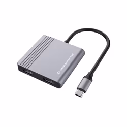 Conceptronic DONN13G, Avec fil, USB 3.2 Gen 1 (3.1 Gen 1) Type-C, 100 W, Gris, 5 Gbit/s, 4K Ultra HD