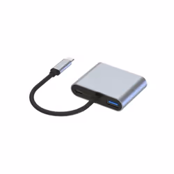 Conceptronic DONN16G Avec fil USB 3.2 Gen 1 (3.1 Gen 1) Type-C Gris