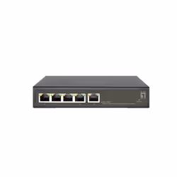 LevelOne GES-2105P, Géré, L2, Gigabit Ethernet (10/100/1000), Full duplex, Connexion Ethernet, supportant l'alimentation via  ...
