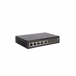LevelOne GES-2105P commutateur réseau Géré L2 Gigabit Ethernet (10/100/1000) Connexion Ethernet, supportant l'alimentation via ce port (PoE) Noir - Vue supplémentaire 4