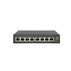 LevelOne GES-2108P commutateur réseau Géré L2 Gigabit Ethernet (10/100/1000) Connexion Ethernet, supportant l'alimentation via ce port (PoE) Noir