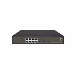 LevelOne GES-2110P, Géré, L2, Gigabit Ethernet (10/100/1000), Full duplex, Connexion Ethernet, supportant l'alimentation via  ...