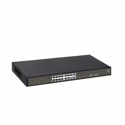 LevelOne GES-2118P commutateur réseau Géré L2 Gigabit Ethernet (10/100/1000) Connexion Ethernet, supportant l'alimentation via ce port (PoE) Noir - Vue supplémentaire 4