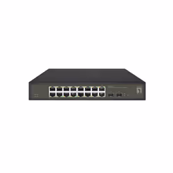 LevelOne GES-2118, Géré, L2, Gigabit Ethernet (10/100/1000), Grille de montage